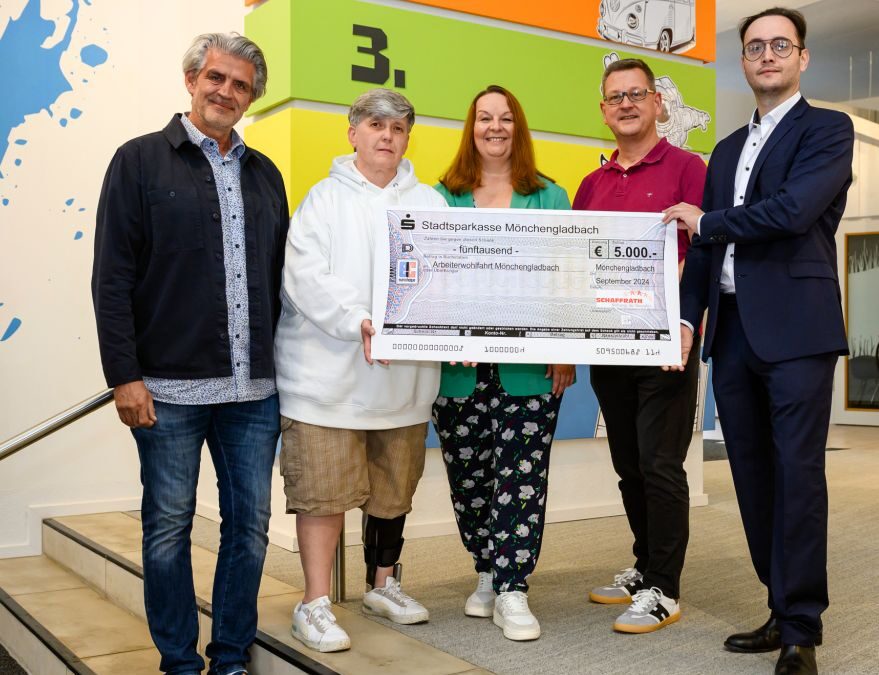 Schaffrath Stiftung spendet 5.000 Euro an den KulturTreff der Arbeiterwohlfahrt Mönchengladbach